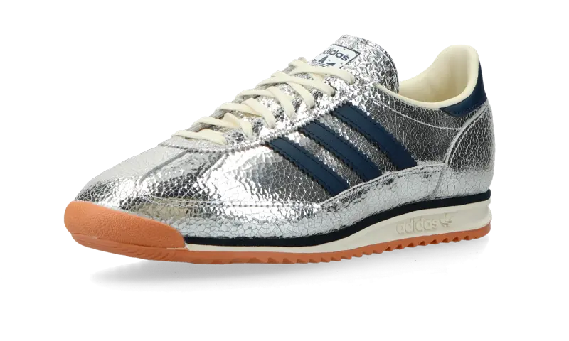 Adidas SL 72 OG Silver Metallic Collegiate Navy (Women's) - Got U Sneakers