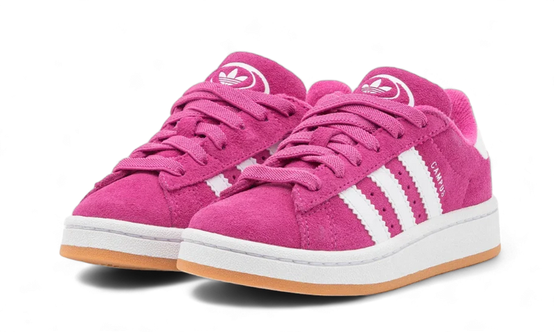 Basket fuschia violet blanc suede daim cuir campus 00s adidas