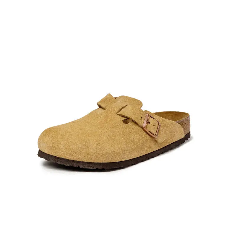 Birkenstock Boston Suede Latte Cream - Got U Sneakers