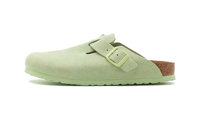 Birkenstock Boston suede faded lime - Got U Sneakers