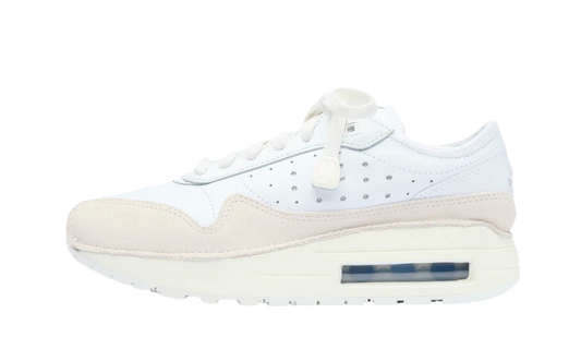 Basket blanc creme suede daim cuir air max 1 nike jacquemus