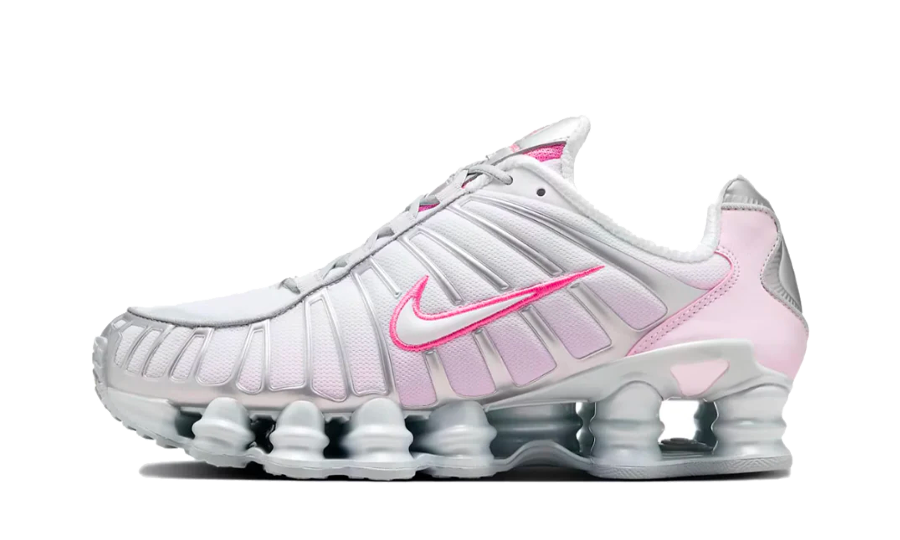 Sneakers Authentique Nike Shox TL Pink Foam rose et blanche 