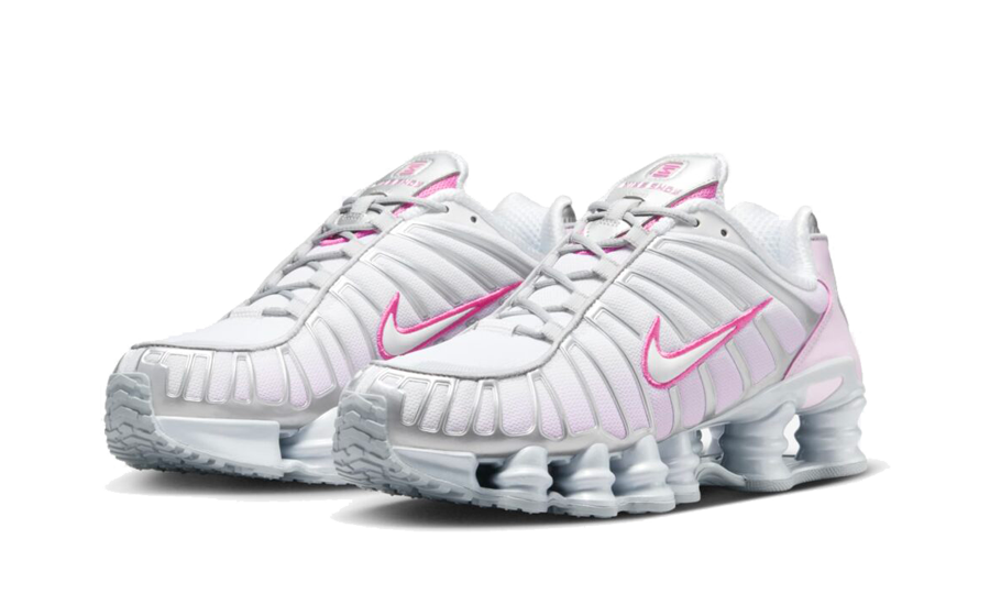 Sneakers Authentique Nike Shox TL Pink Foam rose et blanche 