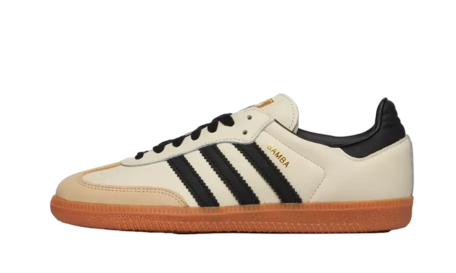 Basket beige creme sand noir samba og adidas