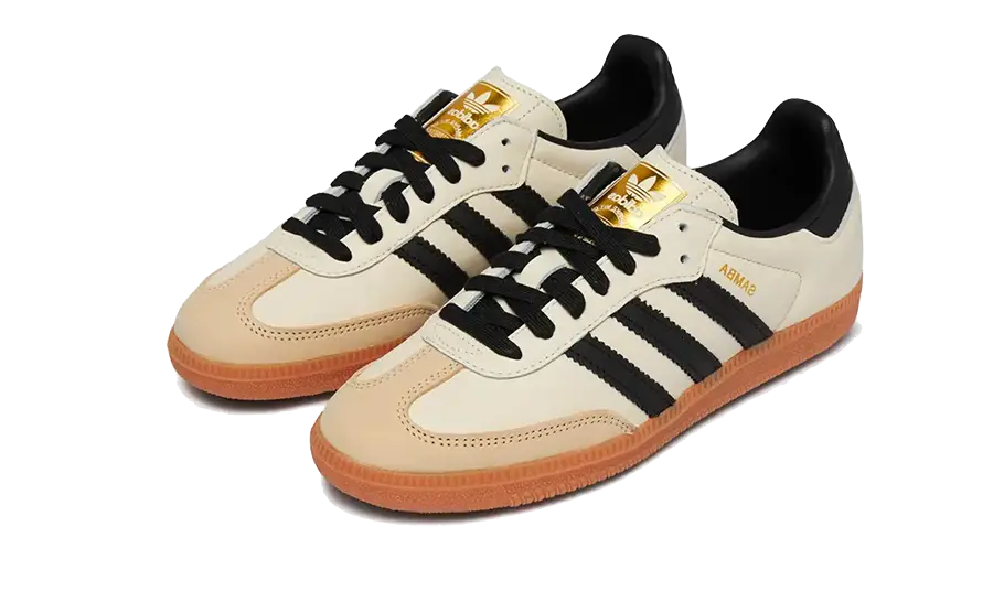 Basket beige creme sand noir samba og adidas