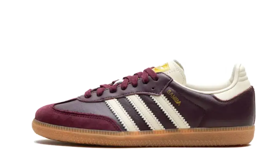 adidas Samba OG Maroon Gold Metallic (Women's) - Got U Sneakers