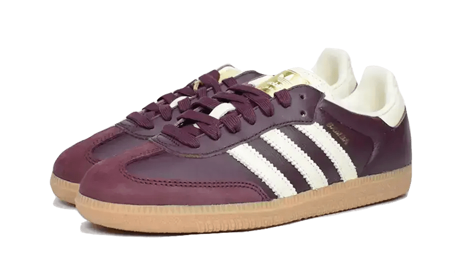 adidas Samba OG Maroon Gold Metallic (Women's) - Got U Sneakers