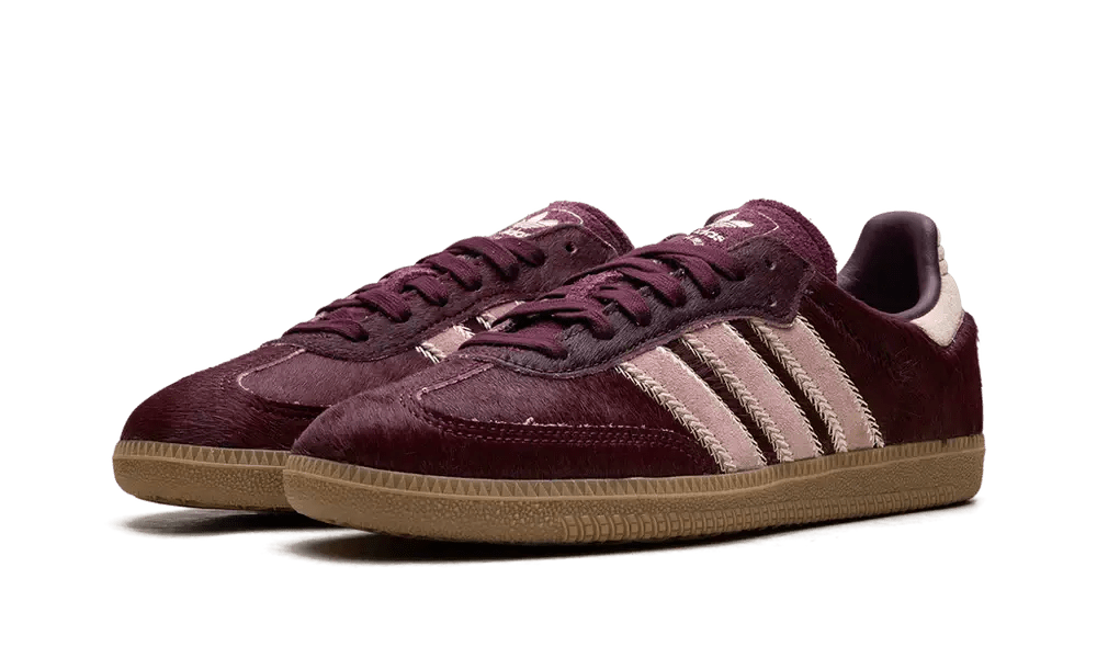 Adidas Samba OG Maroon Sand Strata Pony - Got U Sneakers