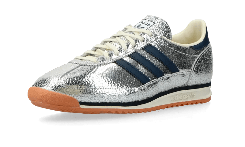 Adidas SL 72 OG Silver Metallic Collegiate Navy (Women's) - Got U Sneakers