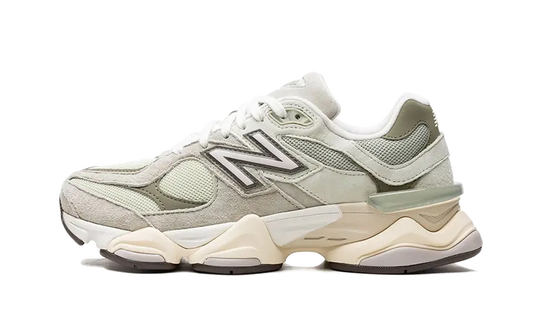 Basket vert olive creme blanc daim suede sneakers new balance 9060