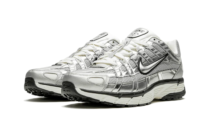 Basket argent silver blanc mesh p-6000 nike